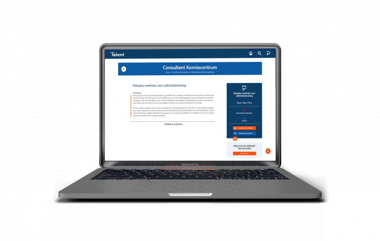 De introductie van een methode.