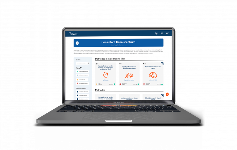 De methodepagina met de zogenoemde 'Method cards'